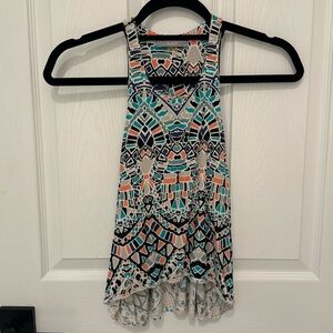 Tart racer back high low cropped tank